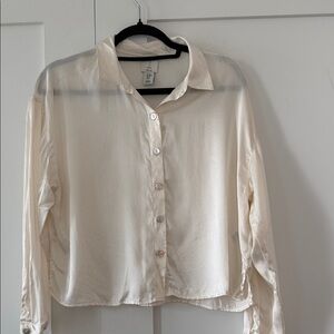 JOIE 100% silk button down shirt